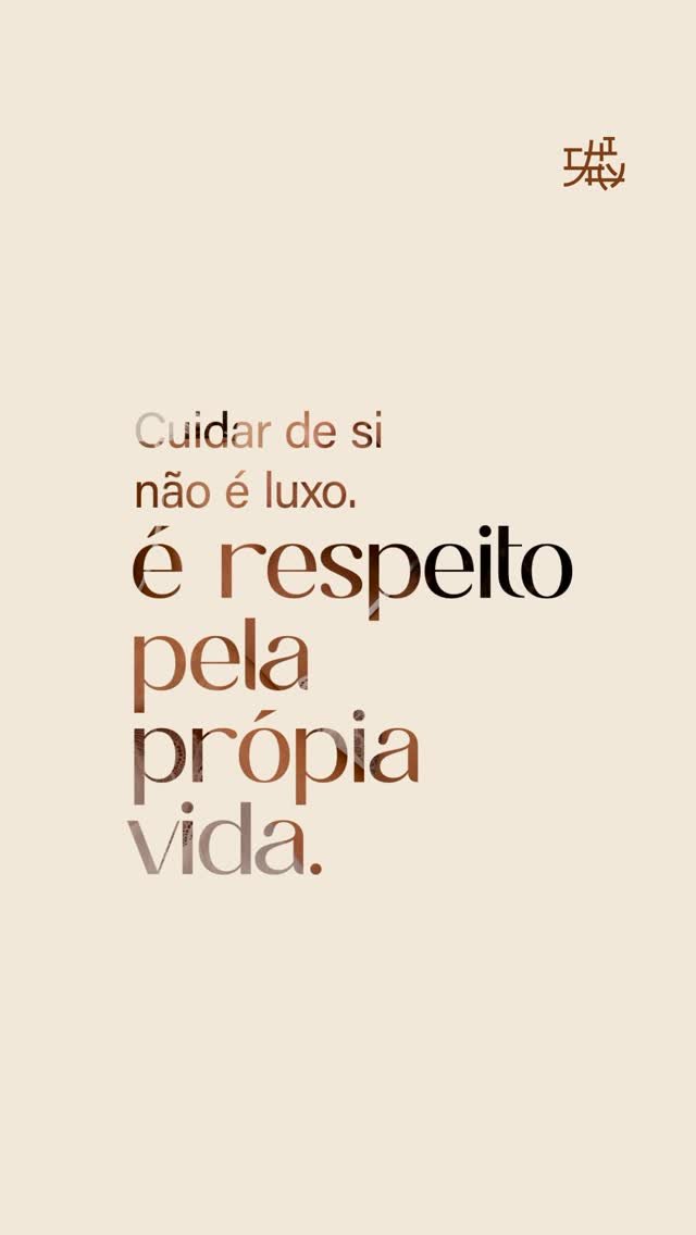 Capa do vídeo: Cuidar de si é respeito pela própria vida