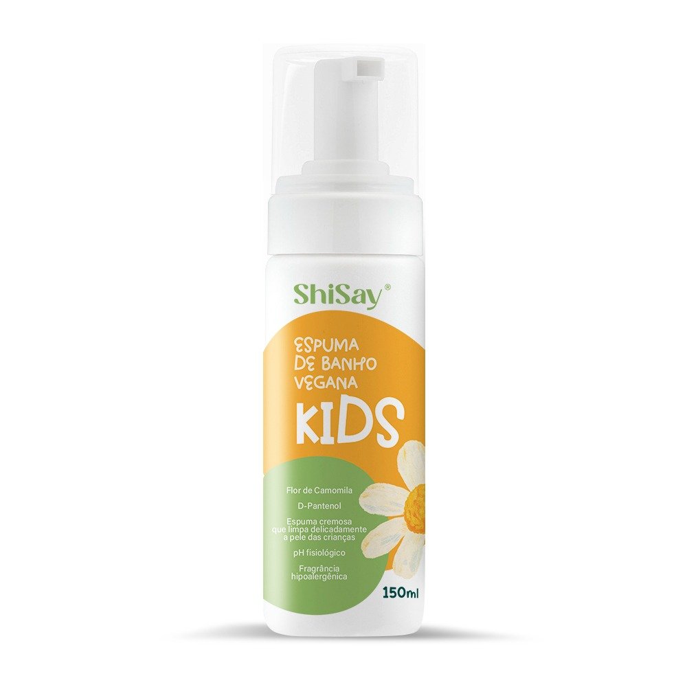 Espuma de Banho Vegana Kids ShiSay 150 ml – embalagem